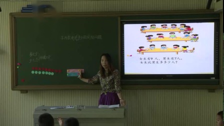 《我们的阅览室》优质课教学视频实录-北京版小学数学一年级下册