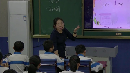 《同类项》课堂教学视频实录-华东师大版初中数学七年级上册