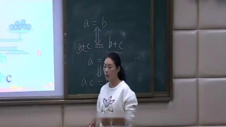 《等式的性质与方程的简单变形》课堂教学视频实录-华东师大版初中数学七年级下册