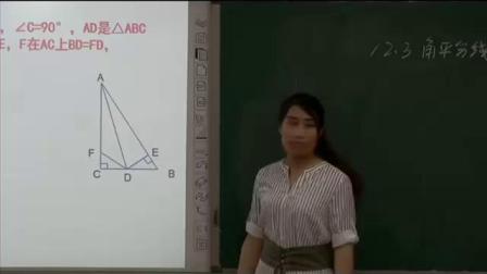 《角的平分线性质的应用》教学视频实录-人教版初中数学八年级上册