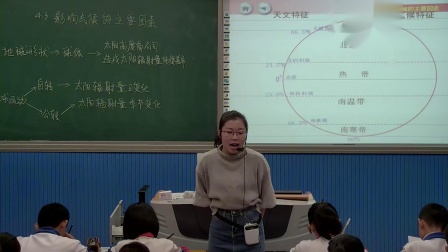 《第三节 影响气候的主要因素》优质课课堂展示视频-湘教版初中地理七年级上册