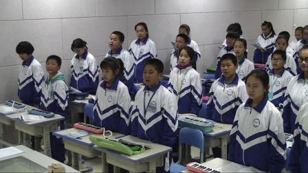 《唱歌 黄河船夫曲》课堂教学视频实录-鲁教五四学制版初中音乐六年级上册