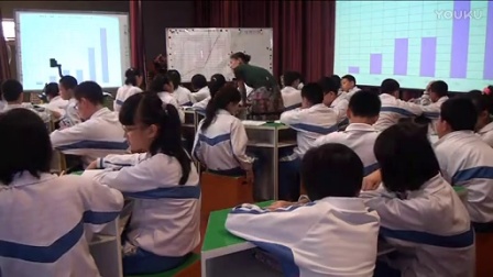 小学数学四年级下册《折线统计图》教学视频，邓明霞