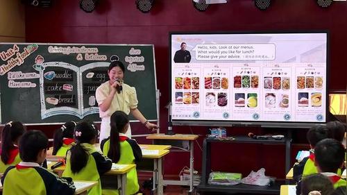 《Unit4 Healthy Food Part A Let’s learn》新人教三下英语展示课视频