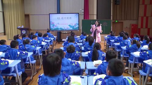 《荷叶圆圆》部编版一下语文2024赛课视频