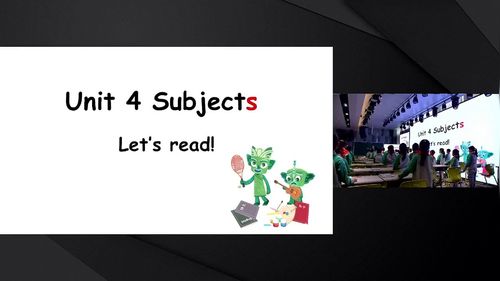 《Unit 4 Subjects Period 1 Let’s read》外研版二下英语2026成都市小学英语预备级教材培训展示课视频