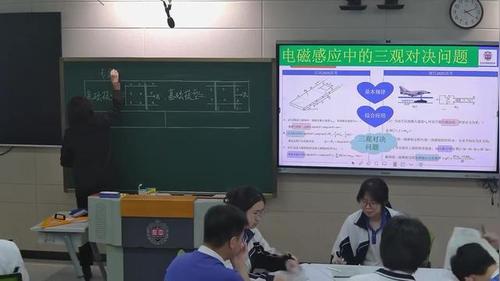《电磁感应中的三观对决问题——导体棒切割问题》人教版高三物理复习课课堂实录视频