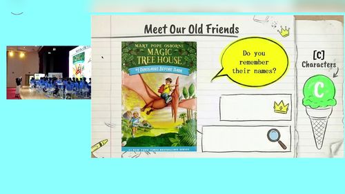 《Dinosaver Before Duck——Magic Tree House》外研版初中英语绘本整本书阅读教学研讨活动课堂实录视频