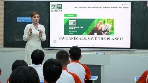 《Unit 5 Lesson 4 My favourite animal》冀教版七上英语2025优质课展评课堂实录视频