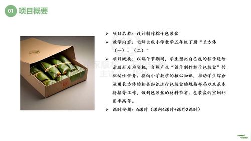 《设计制作粽子包装盒》北师大版五下数学2024项目式学习案例设计比赛视频