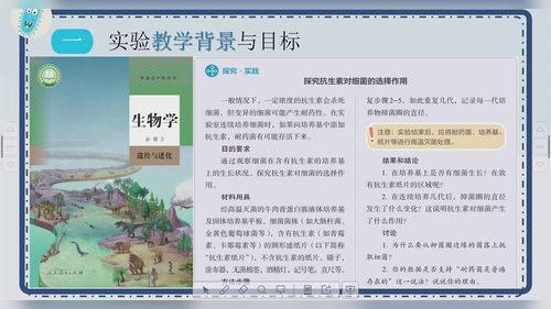 《探究抗生素对细菌的选择作用》人教版高一生物必修二第九届实验说课大赛视频