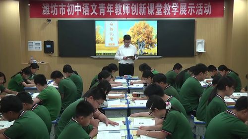 《白杨礼赞》部编版八上2026潍坊初中语文青年教师创新课堂展示课视频