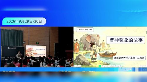 《曹冲称象的故事》人教版三上数学2026厚植教学主张-深耕学思课堂展示课视频