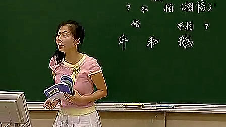 小学语文课堂实录《牛和鹅》北京市海淀外国语实验学校-何烨