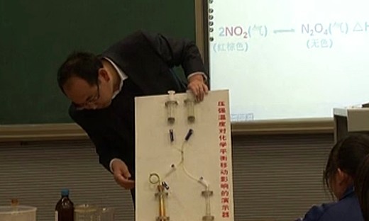 《压强、温度对化学平衡的影响》高中化学优质课视频-张军贵
