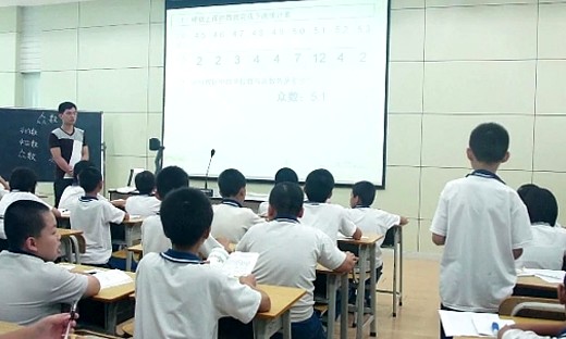 统计(第1课时《众数》教学视频)人教版数学五年级下册-冼杰毅-三乡新圩小学、鸦岗小学
