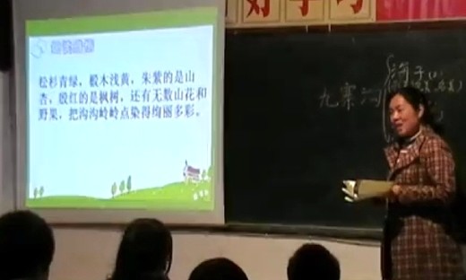 《迷人的九寨沟》小学语文优质课视频-西师大版四年级下册-尹向峰