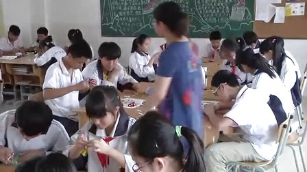 2014宁波市初中劳技评比《美丽的彩球》优质课教学视频-王宏波