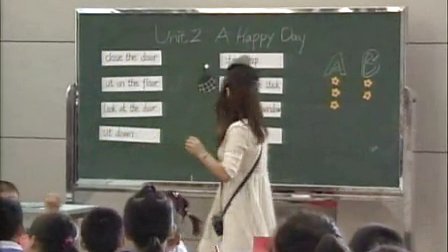 2015年《A happy day》小学英语牛津上海版一上教学视频-深圳-宝安实验学校：邹金萍