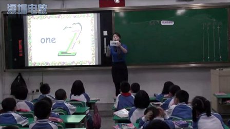2015年《Lets count Numbers》小学英语朗文深港版一年级教学视频-深圳-锦田小学：邓君