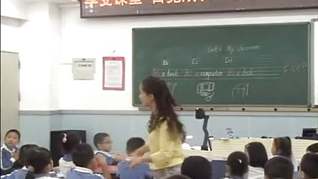 2015年《My classroom》小学英语人教版一年级教学视频-深圳-滨海小学：胡小丽