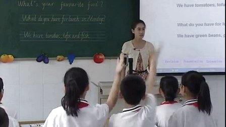 小学英语what′s your favourite food教学视频,崔苒,2013年济南市小学英语优质课评比教学视频