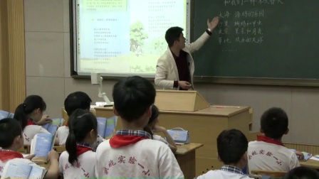 人教版语文四下《和我们一样享受春天》课堂教学视频实录-朱林辉