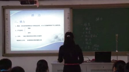 2015年江苏省高中物理优课评比《弹力》教学视频,钱爱清