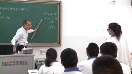 2015年江苏省高中物理优课评比《磁场对通电导线的作用力》教学视频,朱坚