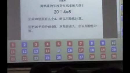 2015深圳全国交流课《一个数是另一个数的几倍》人教版数学二下，执教：耿爽