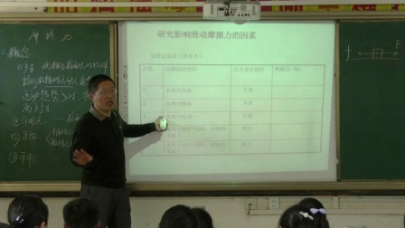 人教2011课标版物理 八下-8.3《摩擦力》教学视频实录-王喜朗