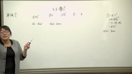 北师大版数学七上-3.3《整式》课堂教学视频实录-李丽