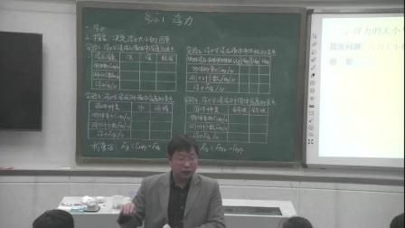 人教2011课标版物理 八下-10.1《浮力》教学视频实录-郑春阳