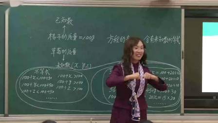 人教版数学五上《方程的意义》课堂教学视频-李晓梅-特级教师优质课