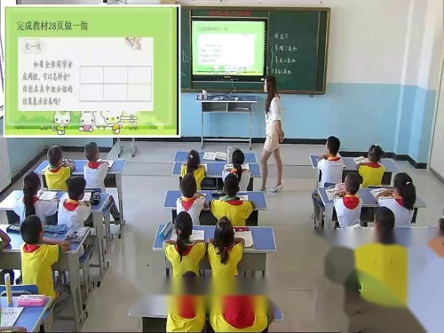 人教版数学一下《3.分类与整理》新疆袁李玲老师-课堂教学视频实录