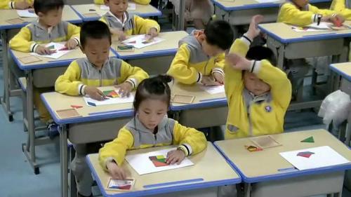 人教版数学一下《认识图形（二）》湖北严亮老师-课堂教学视频实录