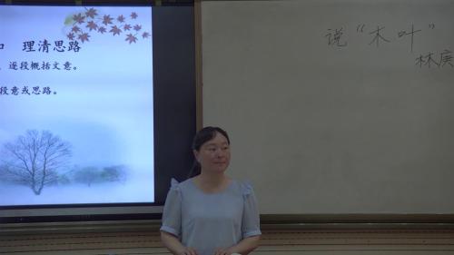 人教版高二语文必修五第9课《说“木叶”》课堂教学视频实录（刘志宏）