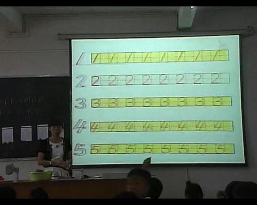 人教版数学一上《1-5的认识》广东莫伟霞老师—课堂教学视频实录