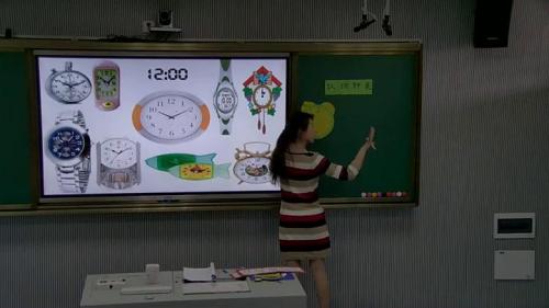 人教版数学一上《7.认识钟表》江西张雅玲老师—课堂教学视频实录