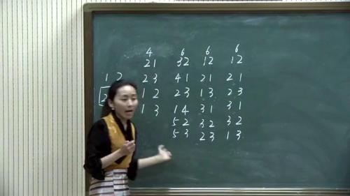 人教版数学二上《8.数学广角搭配（一）》西藏扎西旺姆老师—课堂教学视频实录-课堂实录