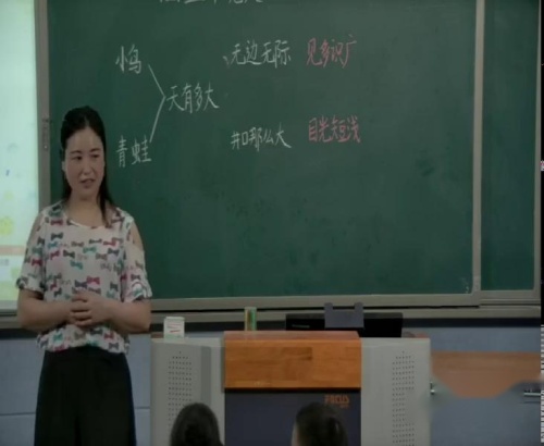 《坐井观天》部编版小学语文二年级上册课堂教学视频-执教老师-杨文珍