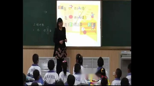 人教版数学一上《上、下、前、后》课堂教学视频实录刘金梅老师—