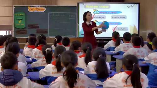 人教版PEP四年级英语《weather》大赛获奖课教学视频-江西省小学英语优质课观摩