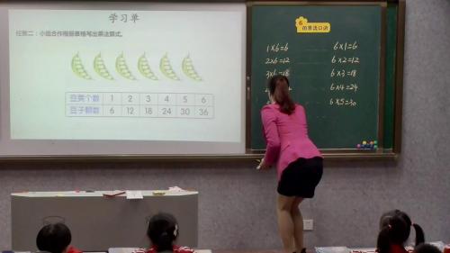 《6的乘法口诀》.人教版数学二上课堂教学视频实录-谭流娥