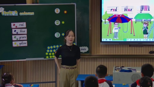 《Unit 2 ColoursA Let’s learn》人教版PEP三年级英语上册课堂教学实录视频