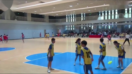 《飞盘传接球组合技术练习》获奖教学视频-七年级体育-江苏省初中体育基本功比赛