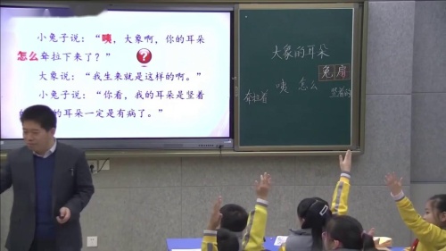 《大象的耳朵》名师示范课教学视频-部编版二年级语文下册-特级教师王林波