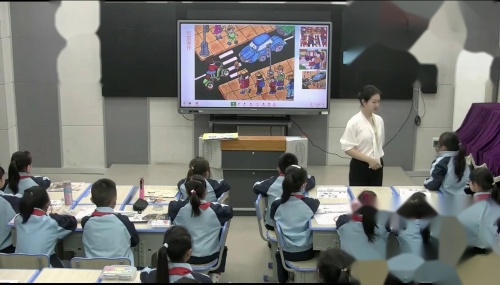 《红灯停绿灯行》公开课视频-湘教版三年级美术上册-执教老师：罗唐菲