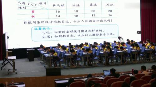 《复式条形统计图》重庆第十一届小学数学优质课竞赛公开课视频-西师大版四年级上册