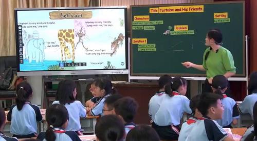 《Tortoise and His Friends》新课标公开课教学视频-送教活动-四年级英语